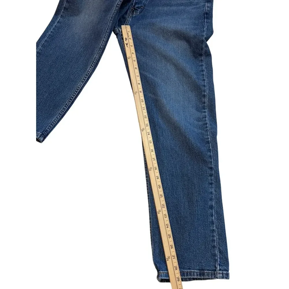 Levis 505 Dad Jeans Mens Sz 34x30 (32x29) Blue Regular Fit Straight Leg Stretch